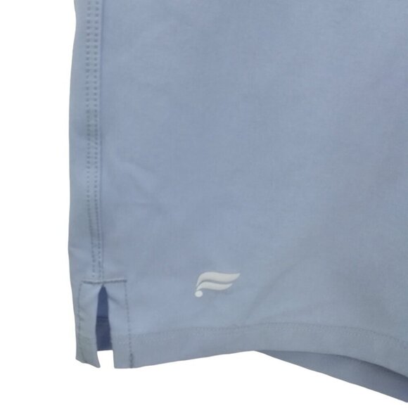 Fabletics Mens Fundamental Lined Pull On Workout Shorts Size l Blue Phone Pocket - Picture 3 of 8